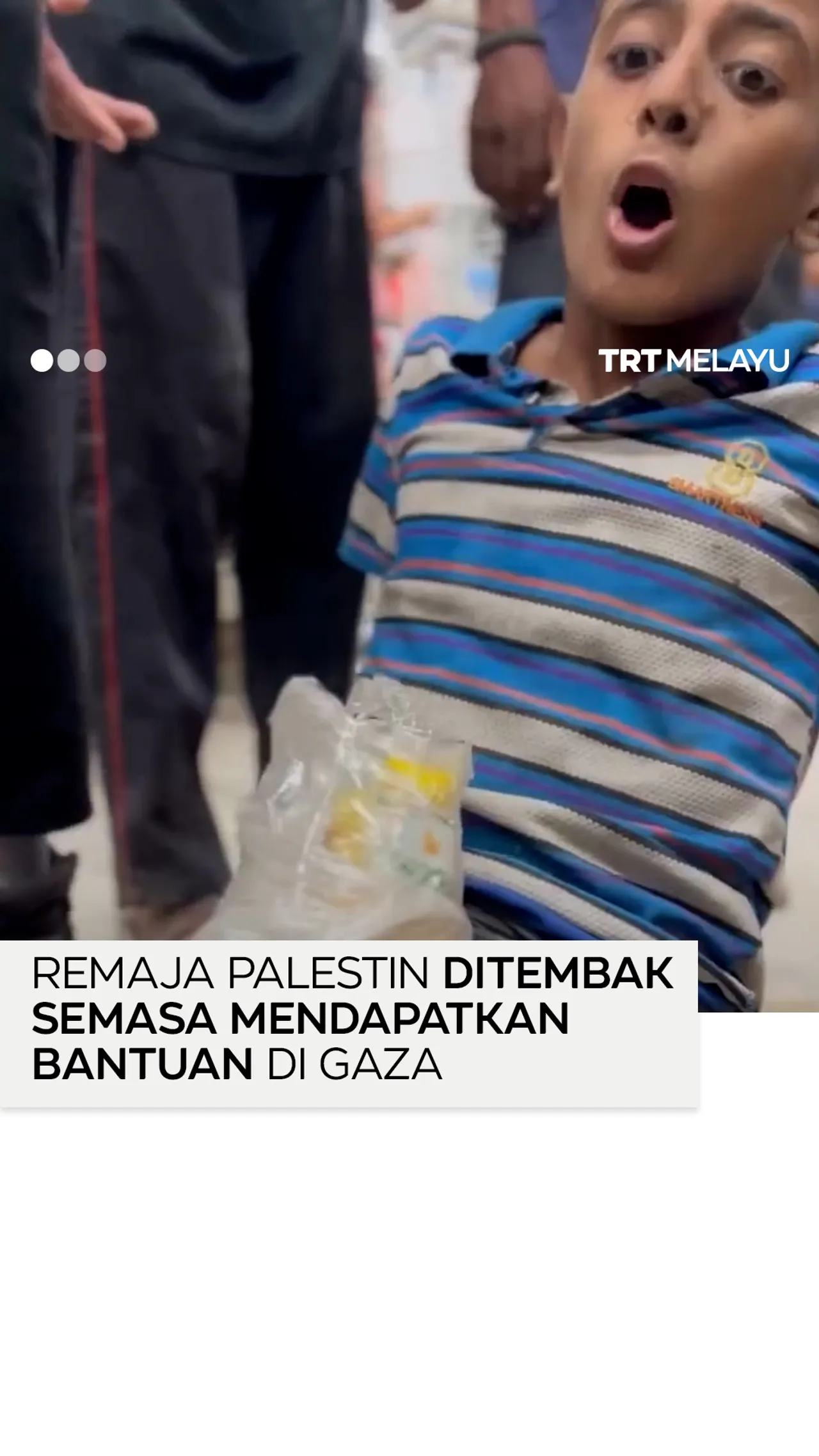 Remaja Palestin ditembak semasa mendapatkan bantuan di Gaza