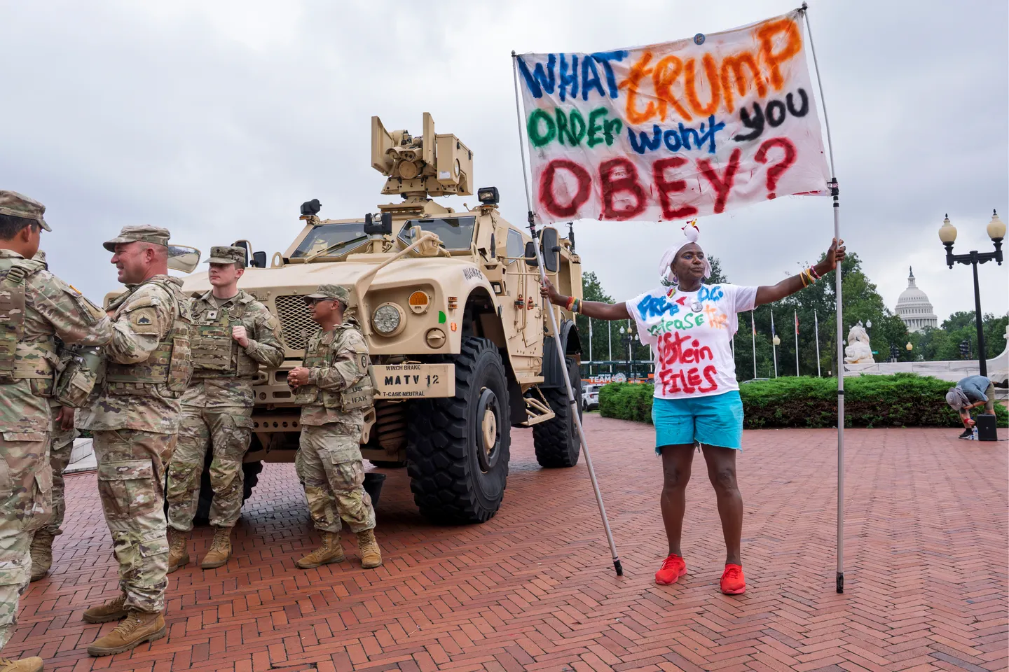 Trump says he will patrol streets of Washington DC with troops