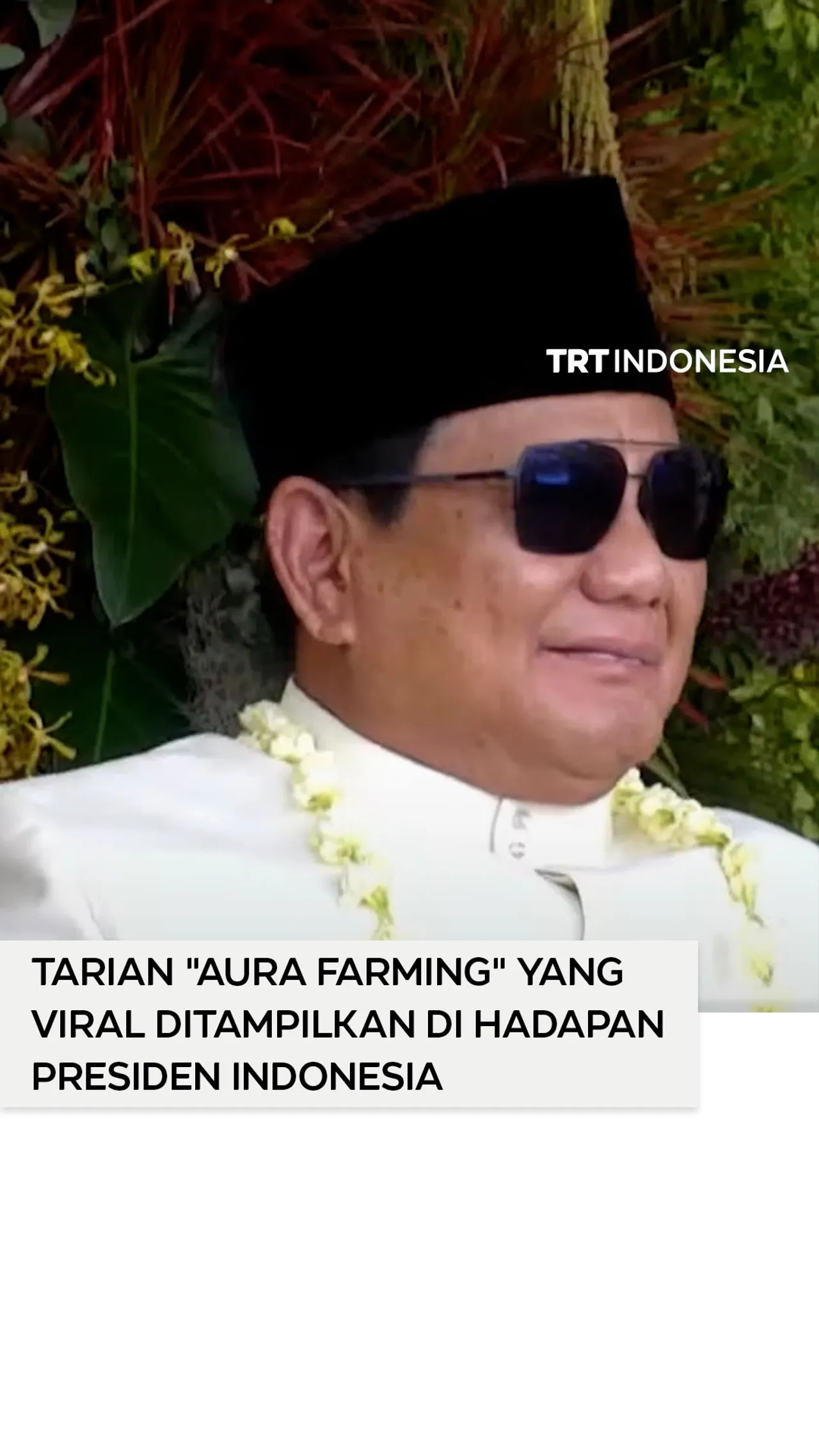 Tarian "aura farming" yang viral ditampilkan di hadapan Presiden Indonesia