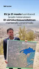 EU ja 21 maata tuomitsevat Israelin kiistanalaisen E1-suunnitelman miehitetyllä Länsirannalla