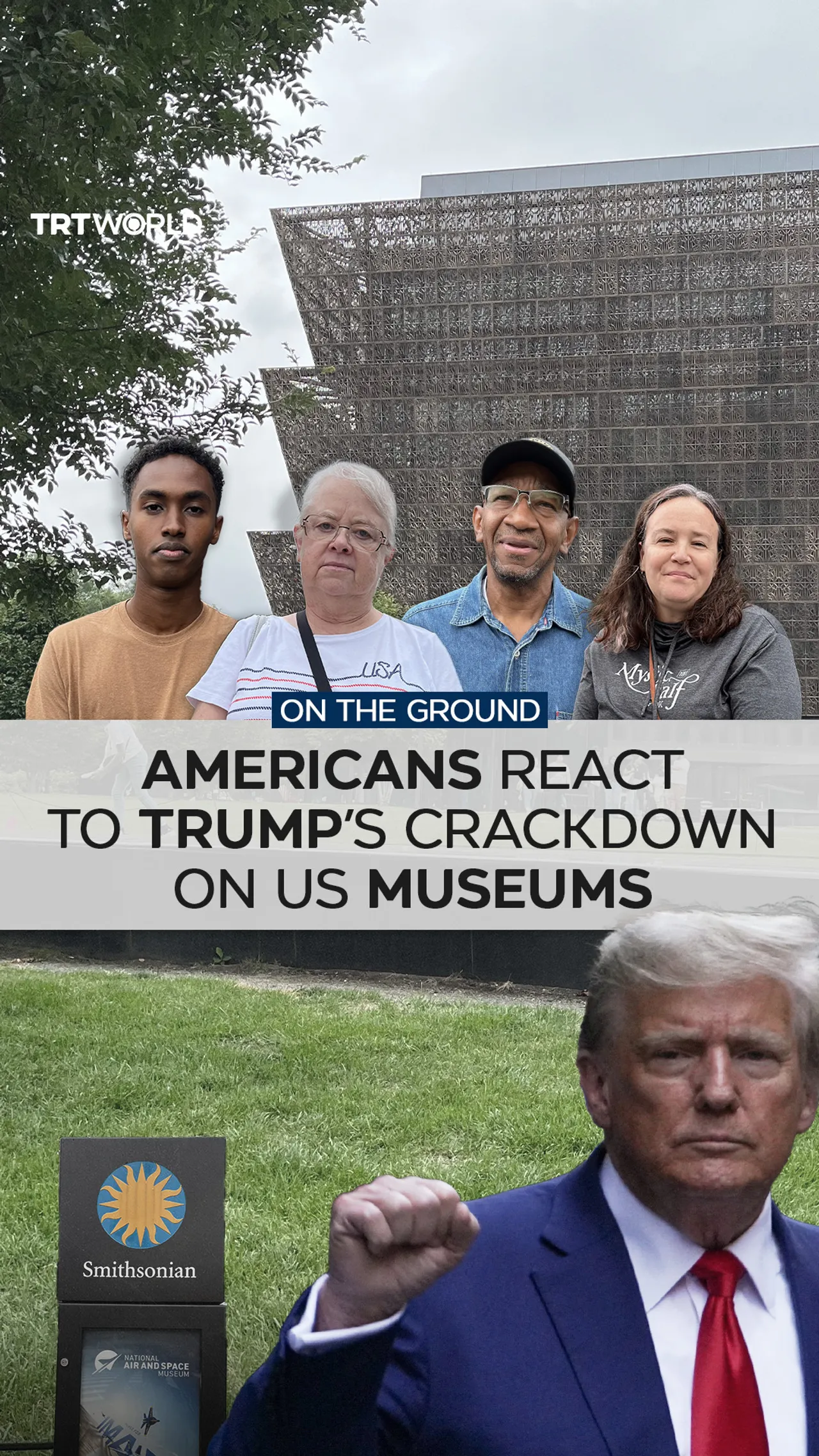 Americans react to Trump’s crackdown on US museums