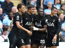 Tottenham shock Man City to maintain perfect start