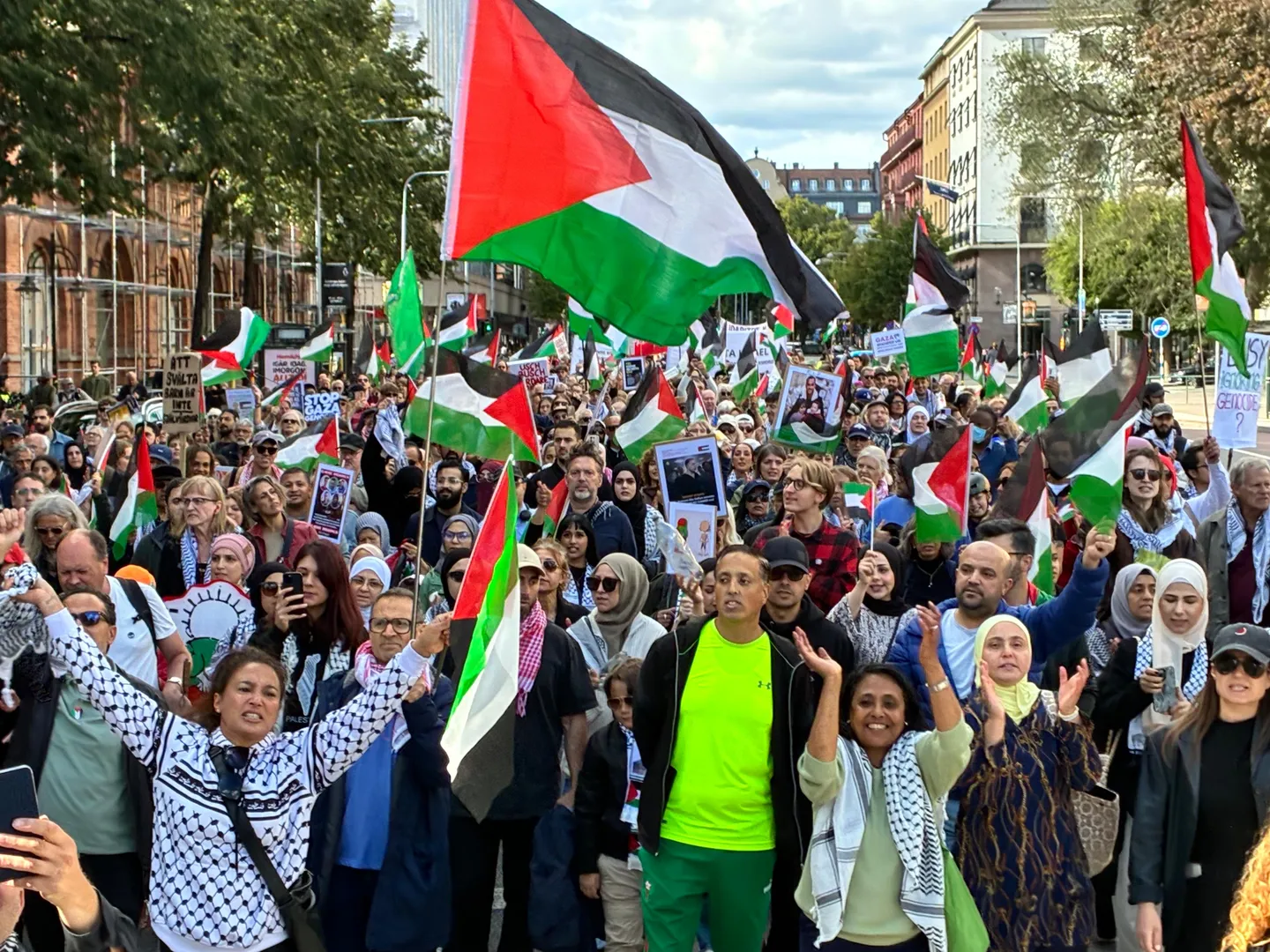 U Stockholmu održan protest zbog izraelskih napada u Pojasu Gaze