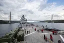 „ТЕХНОФЕСТ Сина татковина“: Турскиот носач на дронови ТЏГ Анадолу вплови низ Босфорот