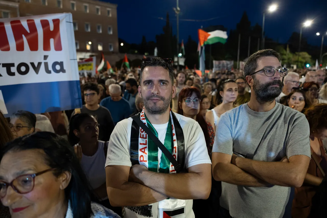 Во Атина се одржаа протести за солидарност со Палестина