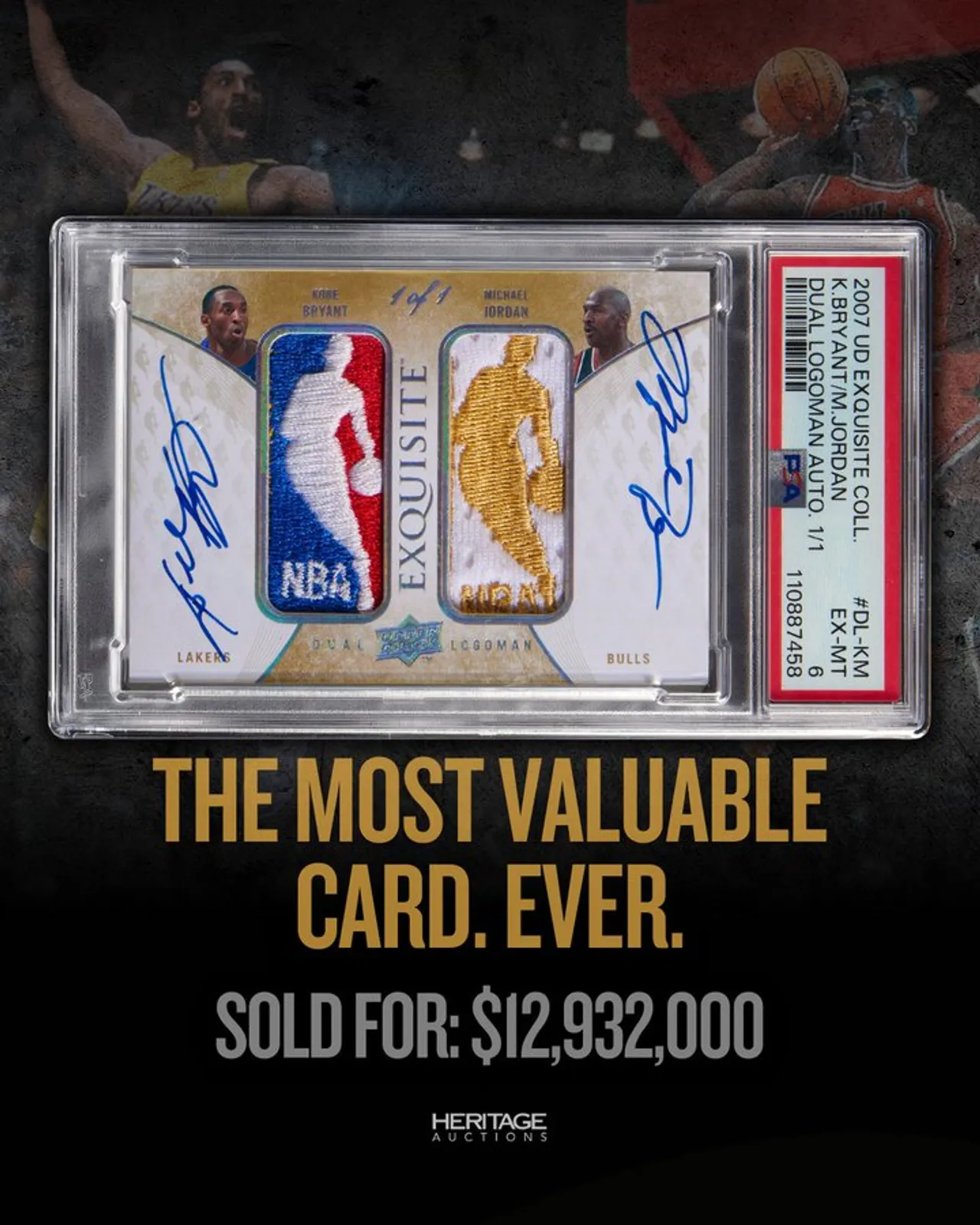 Kadi ya michezo ghali zaidi duniani: Jordan-Bryant yauzwa kwa $12.9M