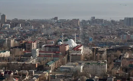 Пожар на подстанции в Махачкале