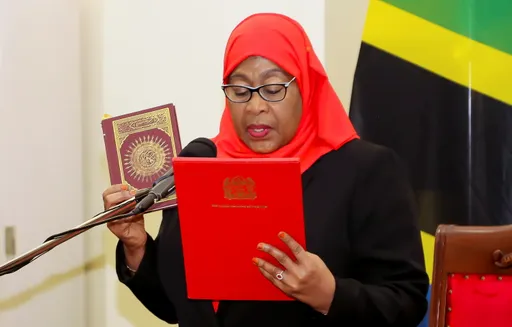 Tanzania's President Hassan takes oath of office for second term