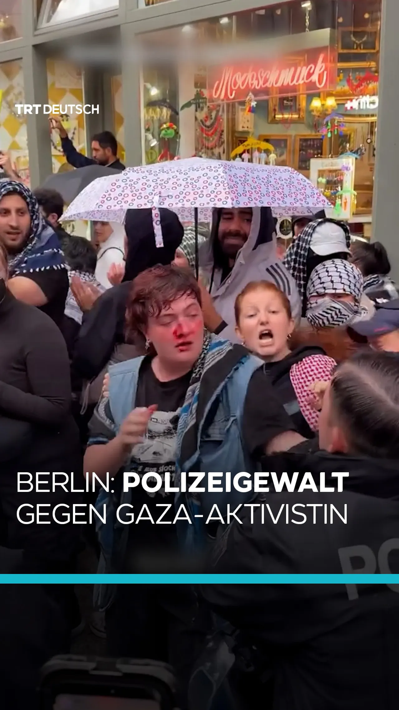 Berlin: Polizeigewalt gegen Gaza-Aktivistin