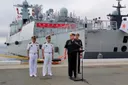 俄罗斯和中国在日本海进行炮击和反潜演习