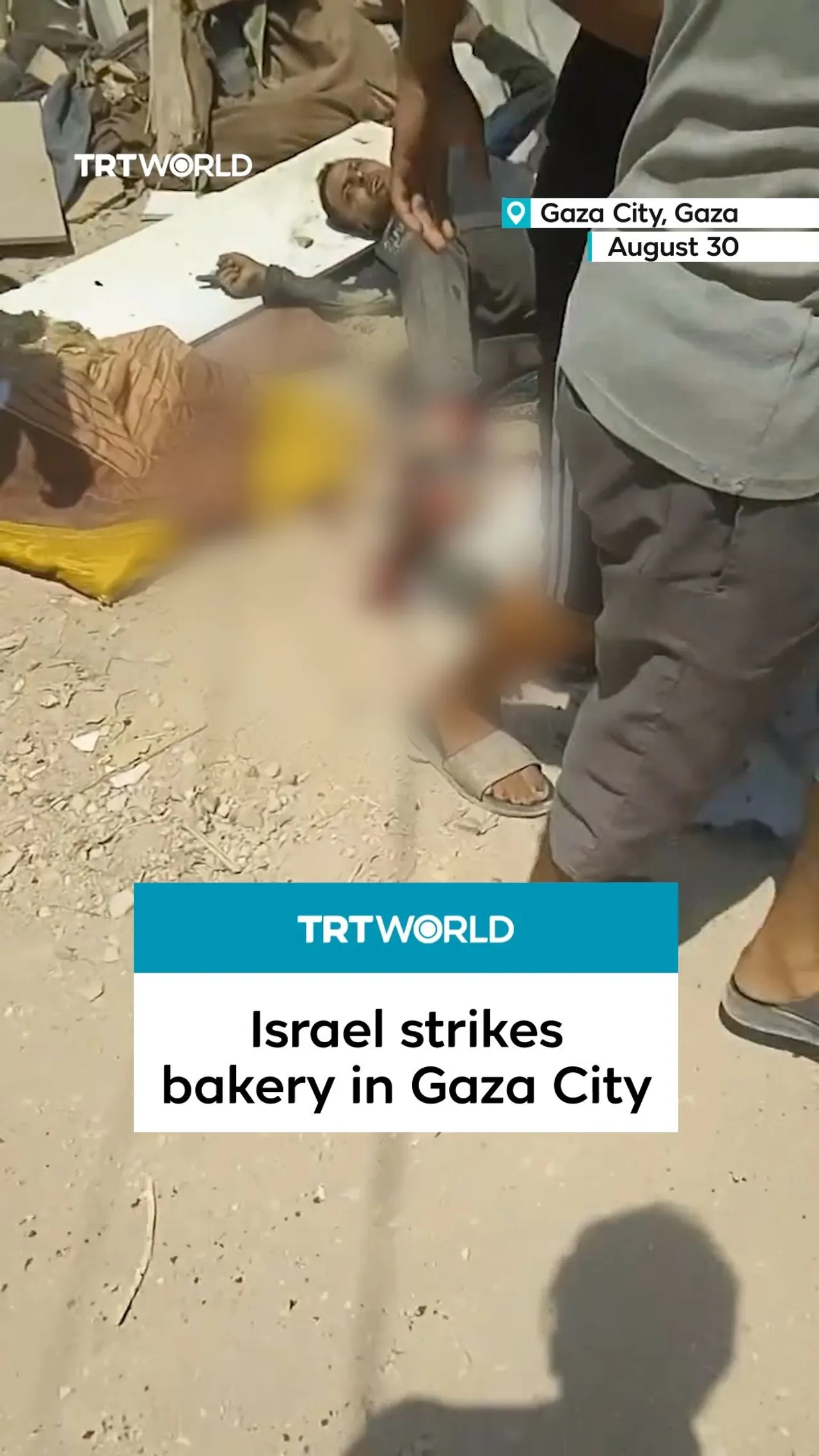 Israeli strike targets civilians at Gaza City bakery