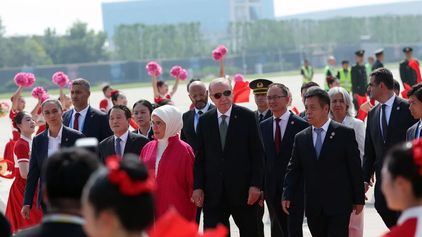 Erdogan da Türkiye chega à China para a cimeira da OCS