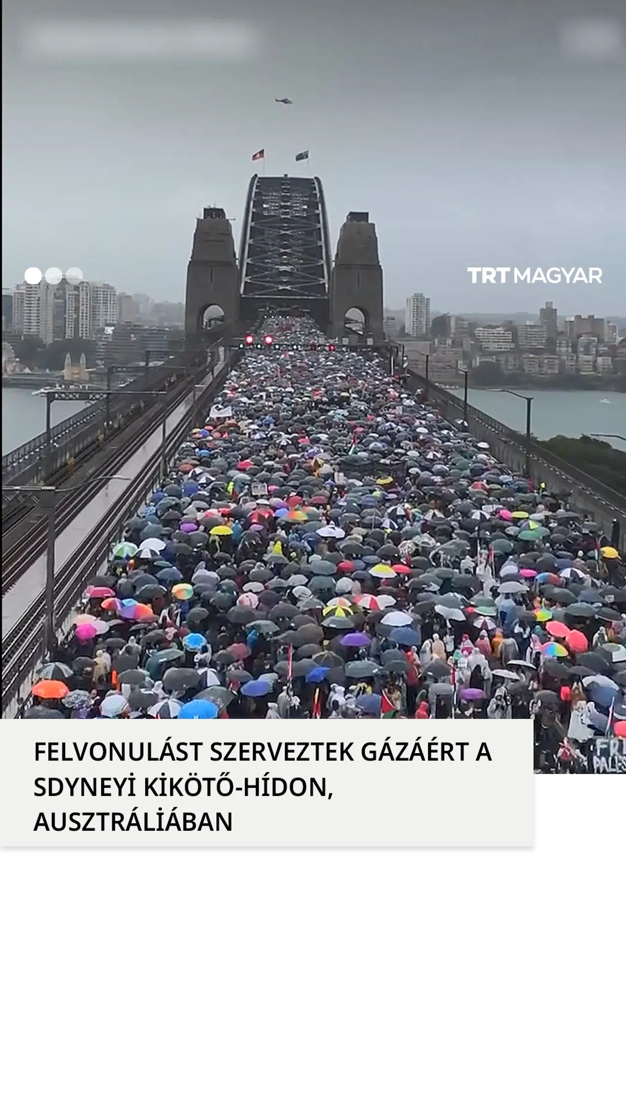 Tízezrek vonultak fel Gázáért Sydney-ben