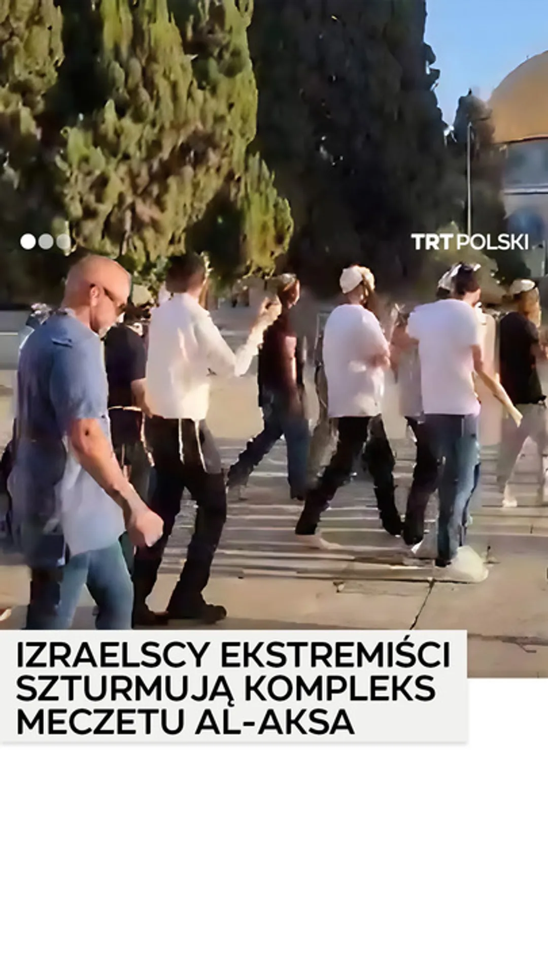 Izraelscy ekstremiści szturmują kompleks meczetu Al-Aksa