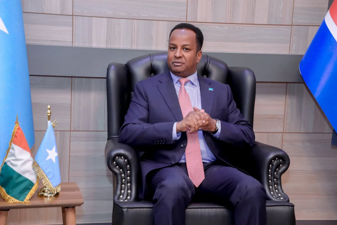 Wasiirka Arrimaha Dibadda oo nuqulo ka mid ah warqadaha aqoonsiga ka guddoomay Danjireyaal cusub