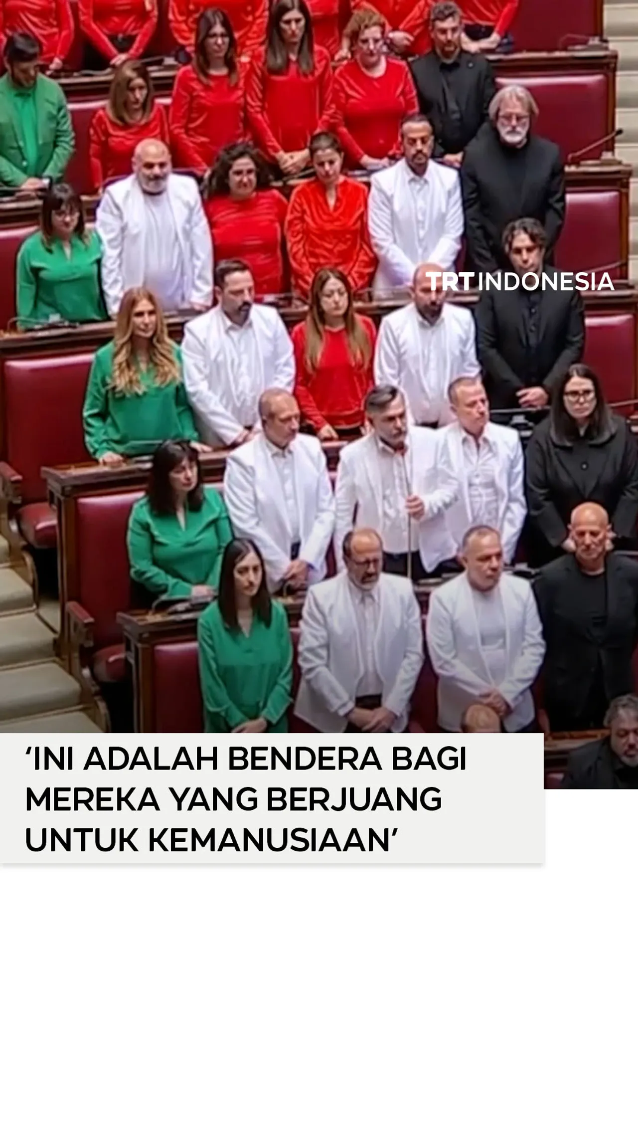 ‘Ini adalah bendera bagi mereka yang berjuang untuk kemanusiaan’