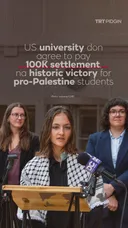 Ogbonge victory for pro Palestine students as US university agree to pay $100k settlement