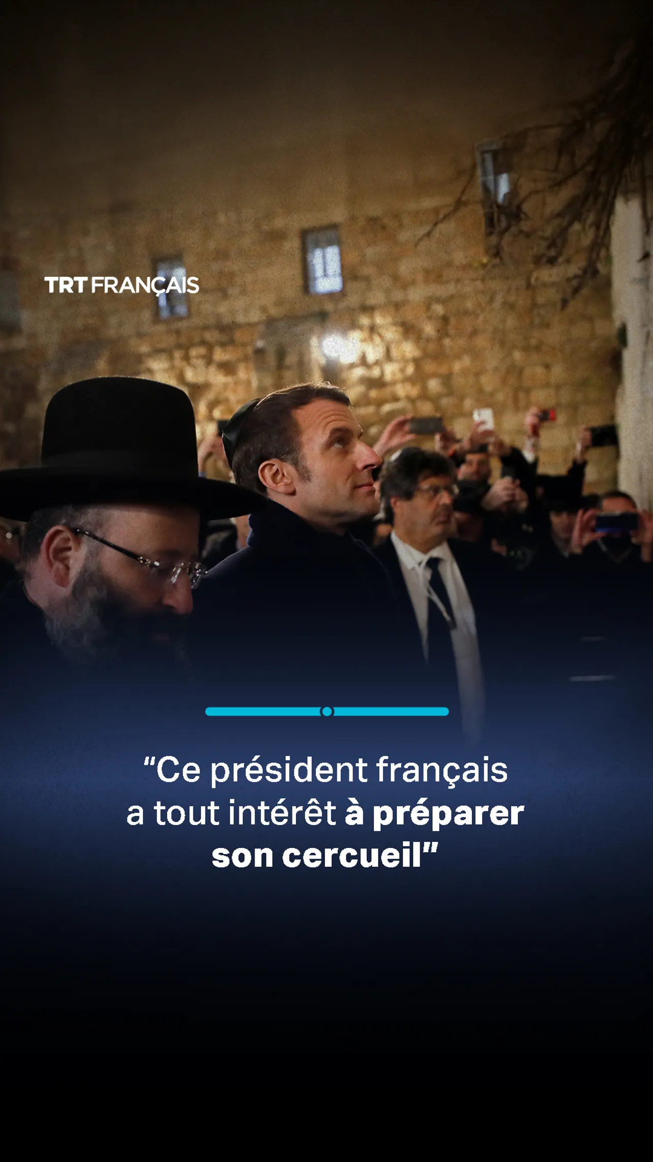 Un rabbin français menace Emmanuel Macron