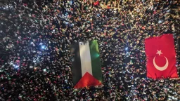 Tens of thousands rally in Istanbul to protest Israel's genocide, forced starvation in Gaza
