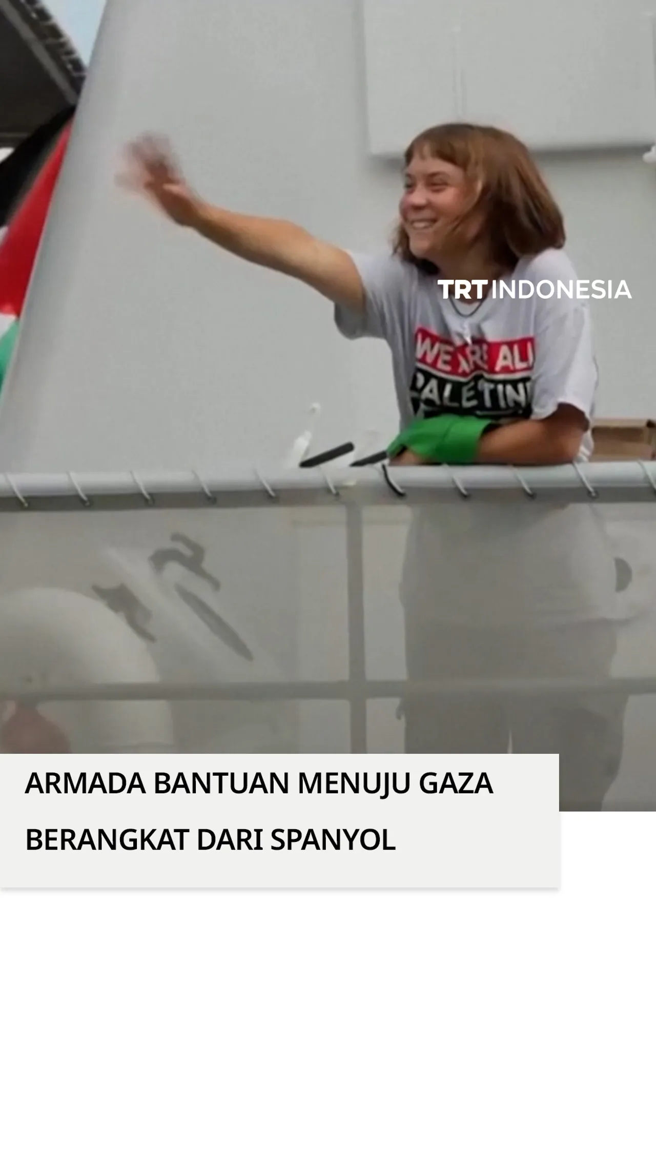 Armada Sumud Global menuju Gaza berangkat dari Spanyol