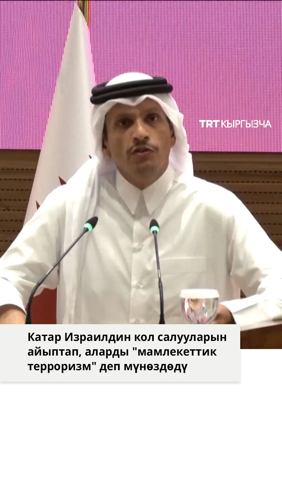 Катар Израилдин кол салууларын айыптап, аларды "мамлекеттик терроризм" деп мүнөздөдү