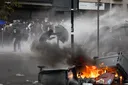 Nearly 200,000 people joined 'Block Everything' protests against budget reforms in France