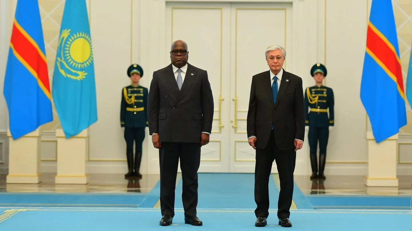 DRC's Tshisekedi visits Kazakhstan, holds talks with host president