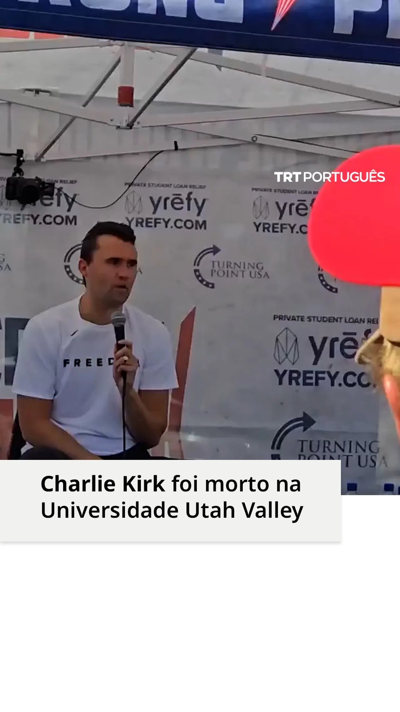 Charlie Kirk foi morto na Universidade Utah Valley