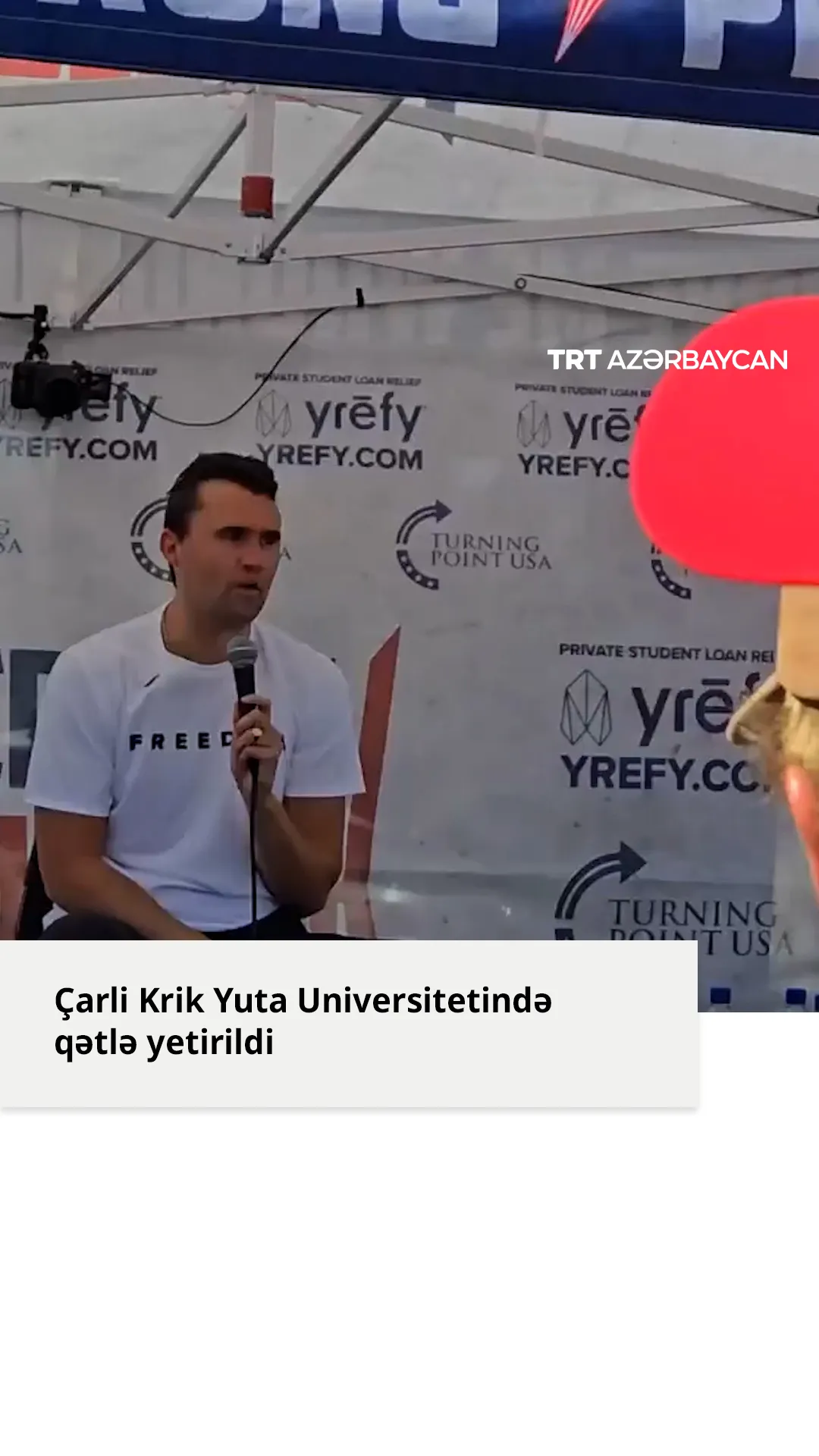Çarli Kirk Yuta Universitetində qətlə yetirildi