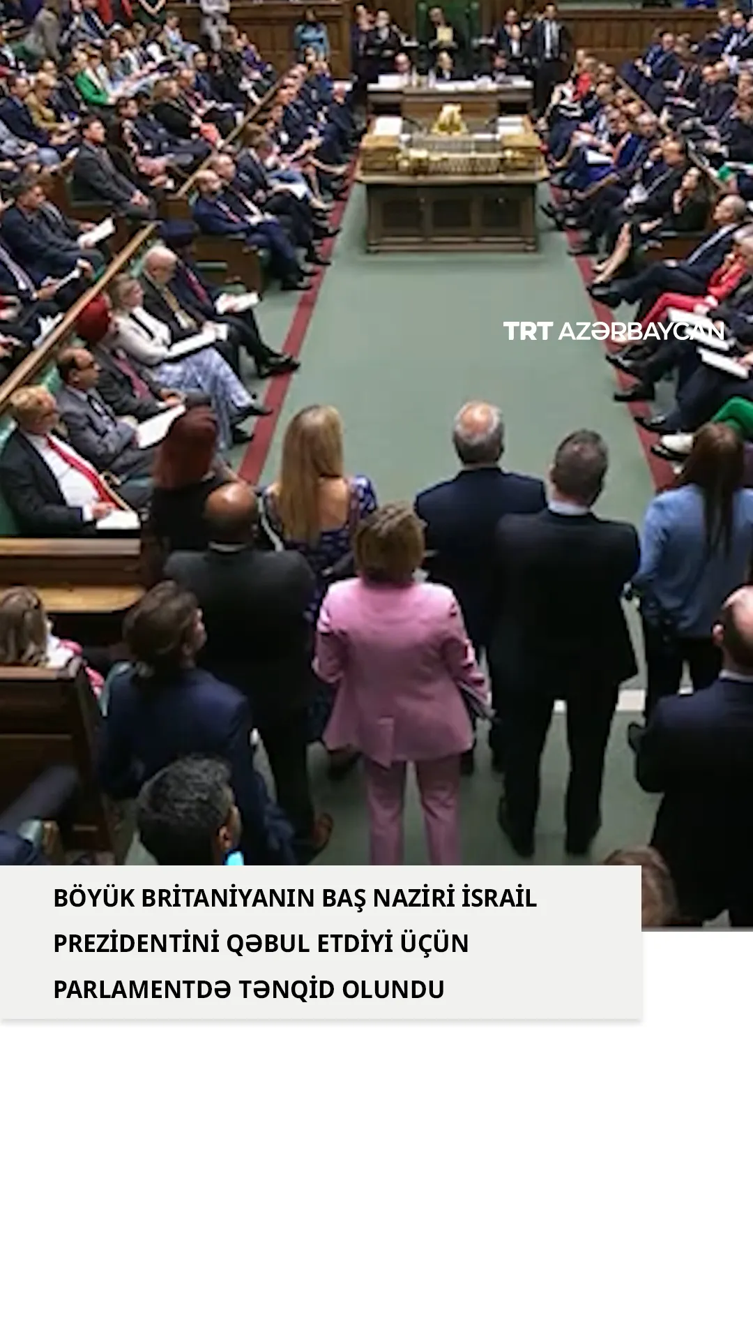 Böyük Britaniyanın Baş naziri parlamentdə tənqid olundu