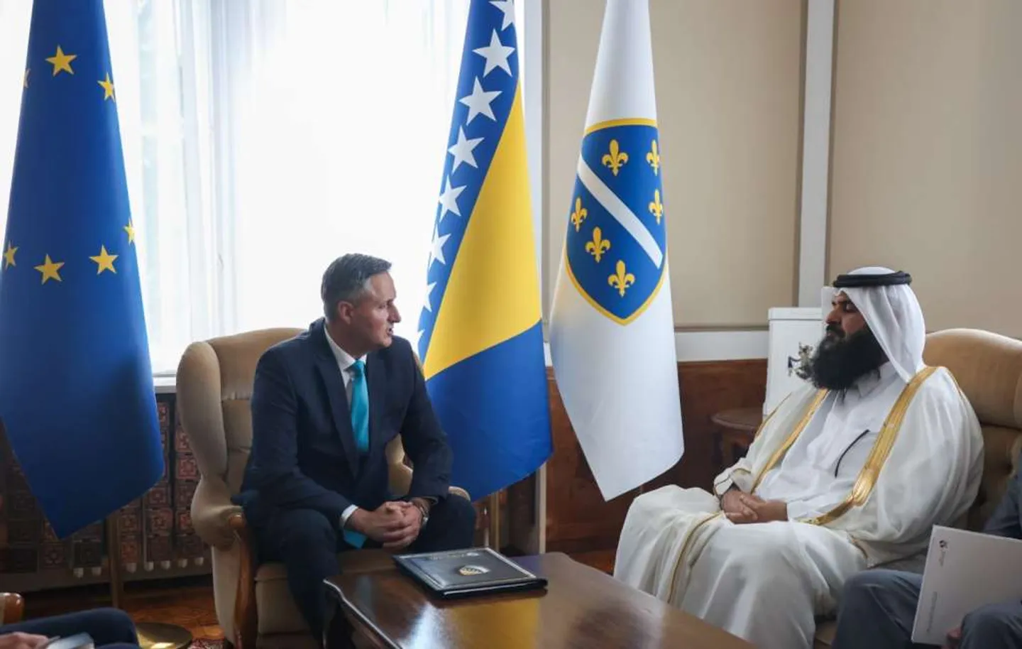 Bećirović u razgovoru s ambasadorom Katara iskazao podršku nakon nedavnih izraelskih napada