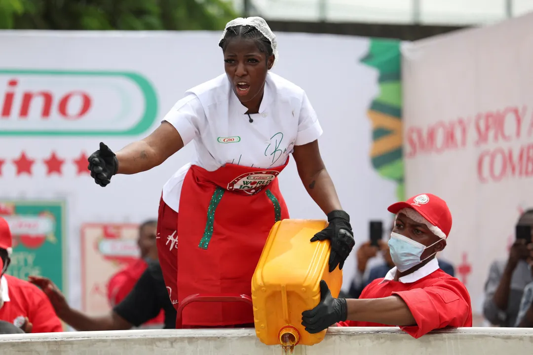 Nigeria First Lady praise Hilda Baci wey set new world record