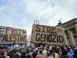 Milhares de pessoas manifestam em Berlim contra o genocídio israelita em Gaza