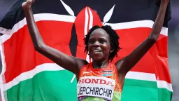 Kenya's Peres Jepchirchir beats Ethiopa's Tigst Assefa to marathon gold