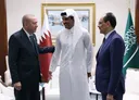 Turkish President Erdogan holds a series of bilateral meetings in Doha