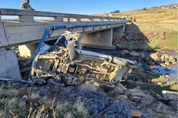 Driver flees after vehicle plunges off bridge, injures over 20 schoolchildren in South Africa