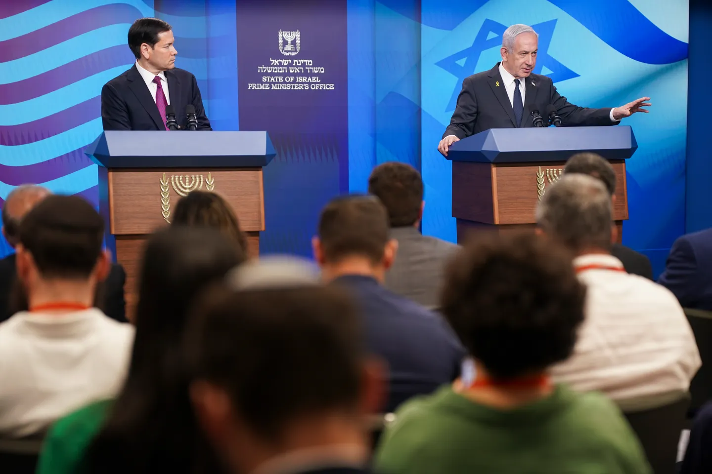 רוביו בירושלים, פגישה על עזה שנשאה צל התקפת דוחא