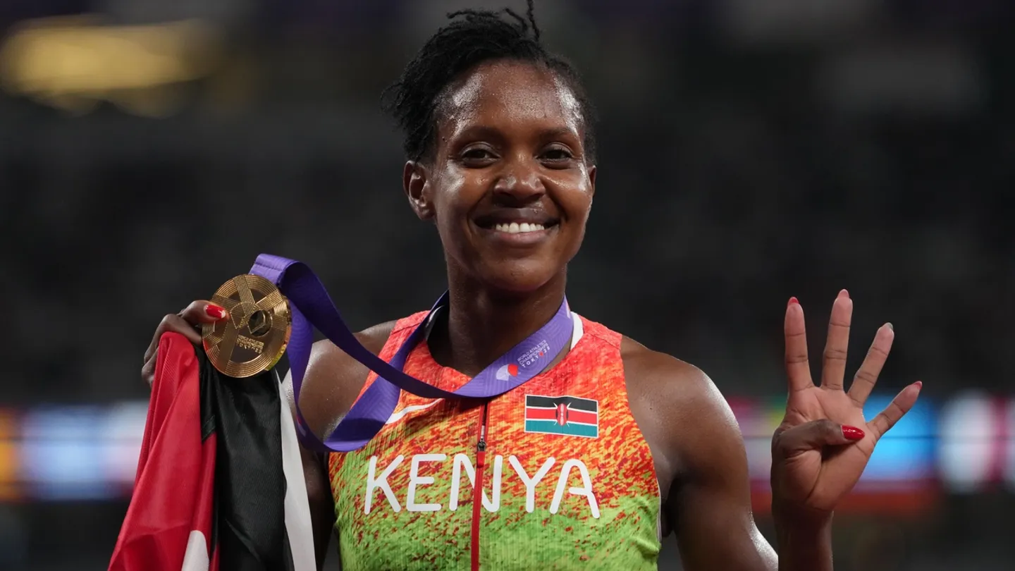 Kenya's Kipyegon wins unprecedented fourth women's world 1,500m title