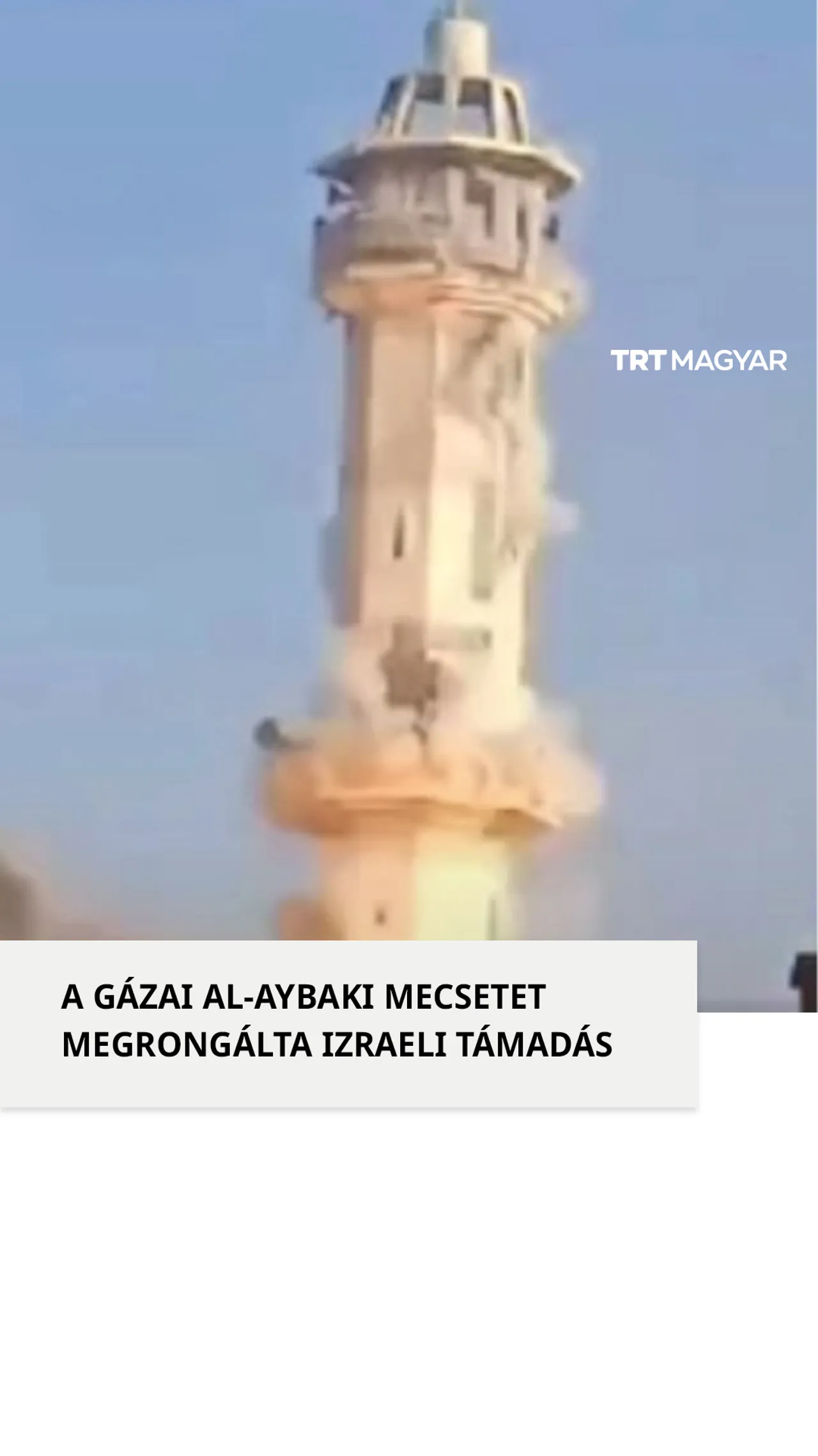 Mecsetet ért izraeli támadás