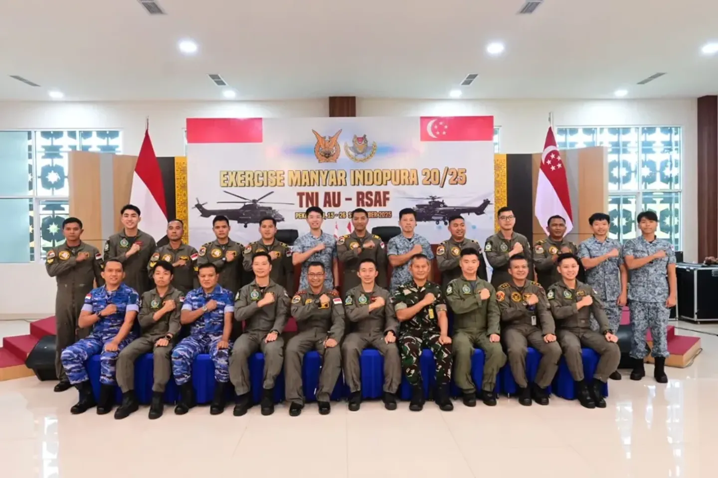 Indonesia dan Singapura gelar latihan udara gabungan Manyar Indopura ke-20