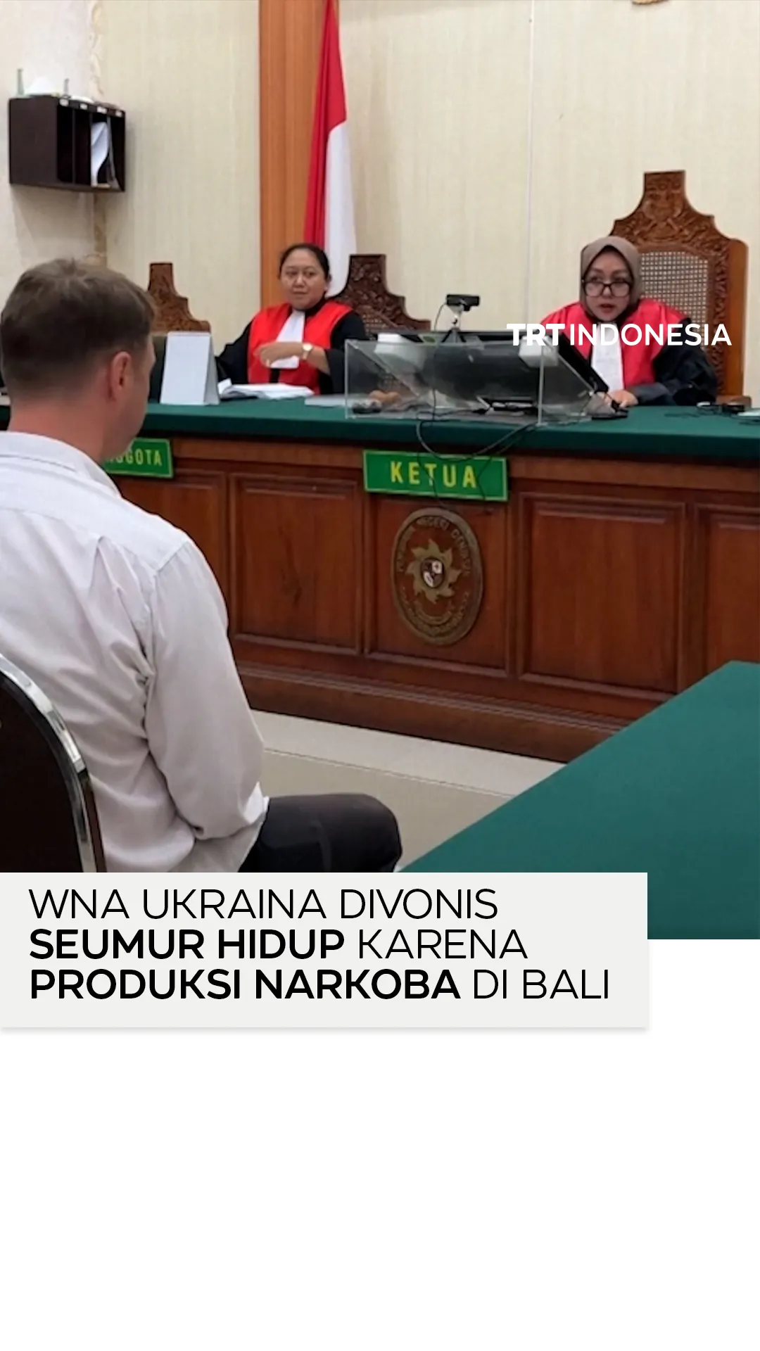 WNA Ukraina dihukum seumur hidup karena produksi narkoba di Bali