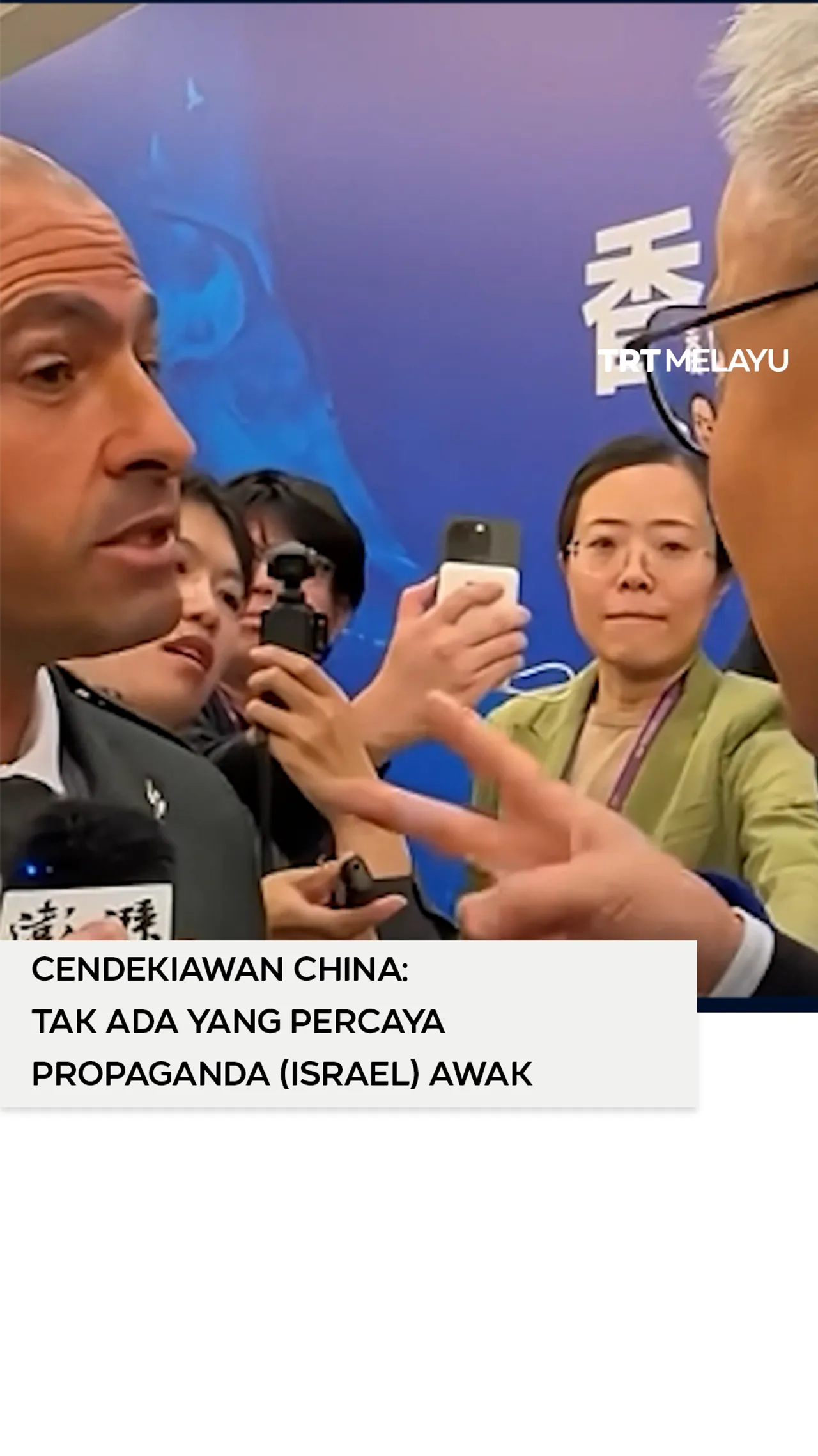 Cendekiawan China: Tak ada yang percaya propaganda (Israel) awak