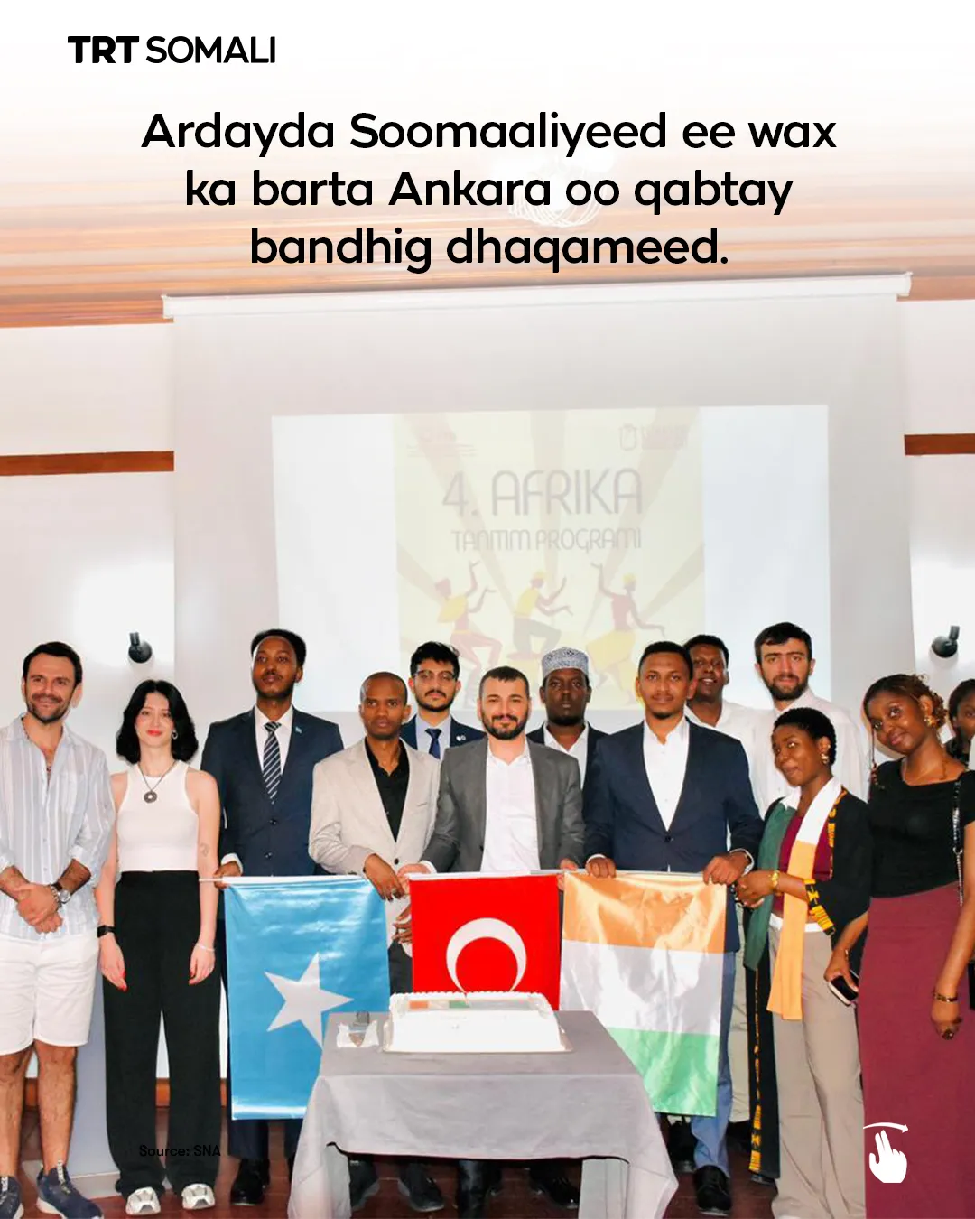 Ardayda Soomaaliyeed ee wax ka barta Ankara oo qabtay bandhig dhaqameed.