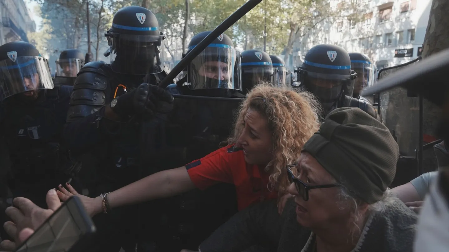 Задержания протестующих во Франции