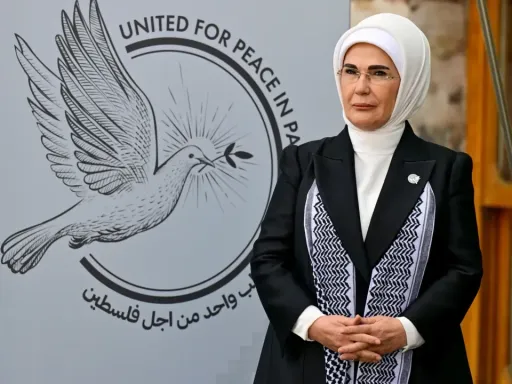 Emine Erdogan assina declaração conjunta para garantir o direito à educação das crianças em Gaza