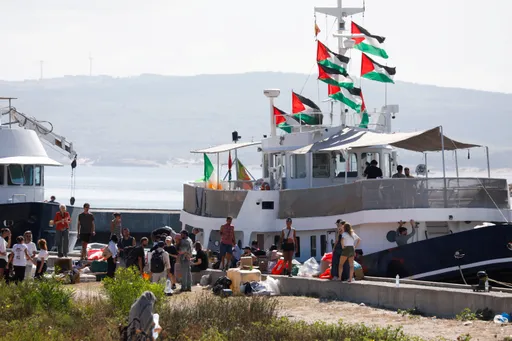 Three unidentified drones spotted over Gaza-bound Sumud Flotilla, activists say