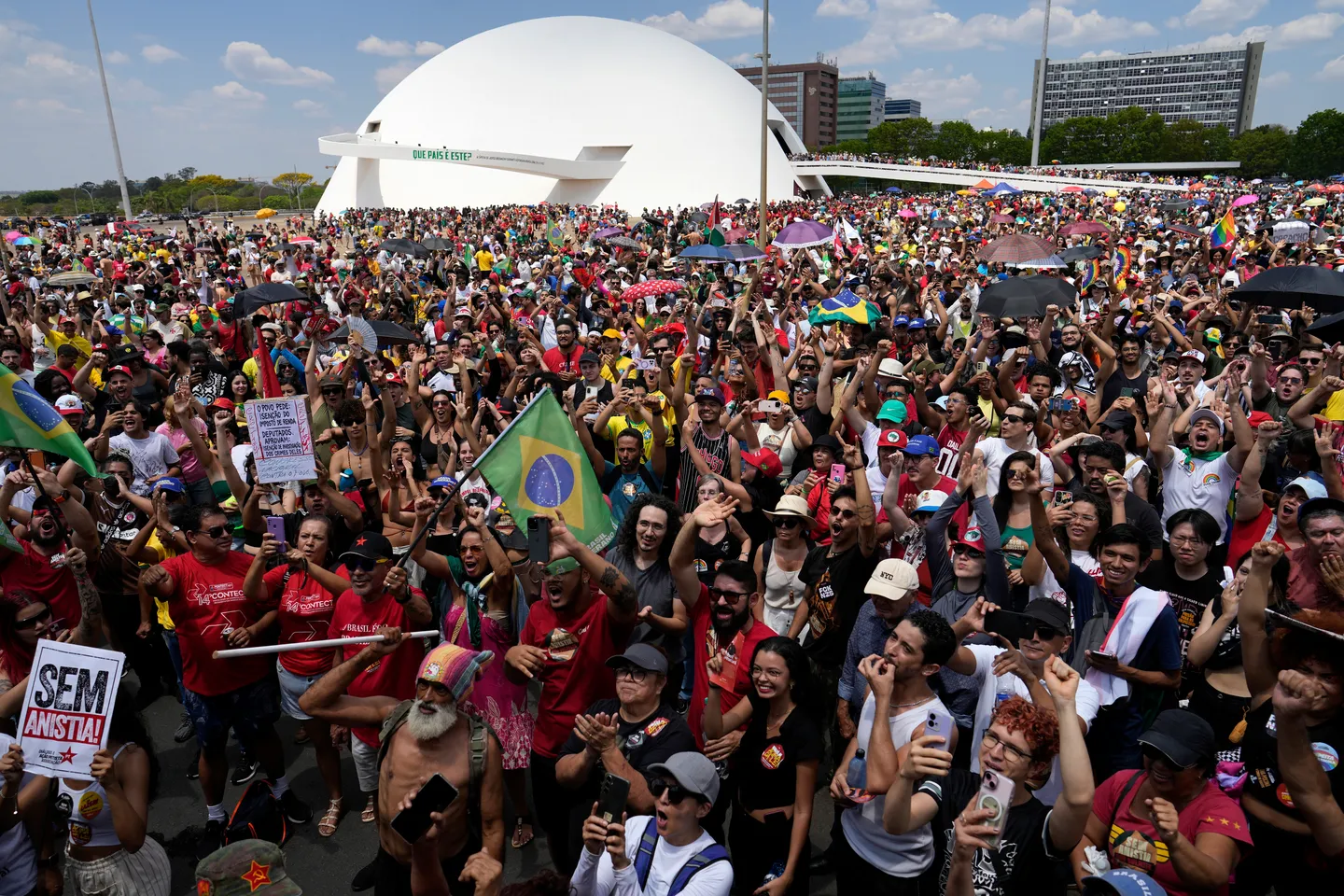"Não à amnistia!" - Brasileiros protestam contra tentativa de indulto a Bolsonaro