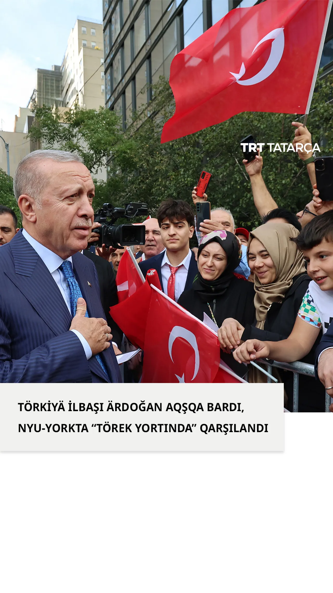 Törkiyä ilbaşı Ärdoğan BMO ğomum şurasıında çığış yasaw öçen AQŞqa kitte