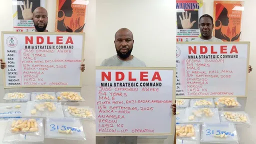 NDLEA ta kama hodar iblis da aka ɓoye cikin kwanon abinci a filin jirgin saman Legas