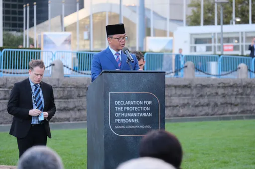 Indonesia tandatangani deklarasi global pelindungan personel kemanusiaan di PBB